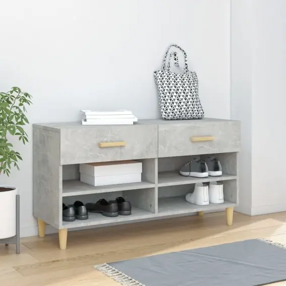 Zamów dziś Szafka na buty, szarość betonu, 102x35x55 cm Lumarko! - Hurtownia wielobranżowa Lumarko